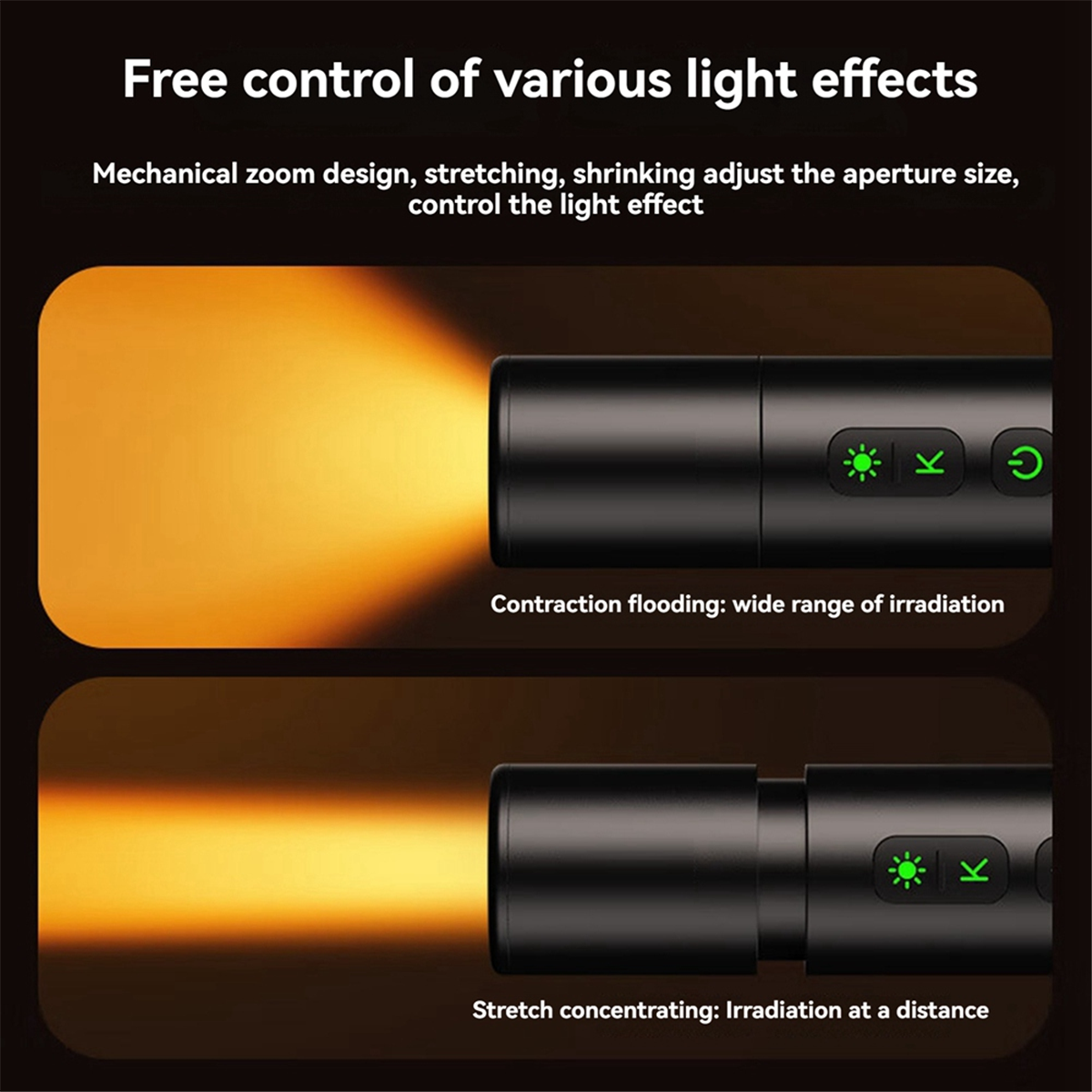 Photography And Videography Lighting - Photography Flashlight LM07 Videography Flashlight Zoomable