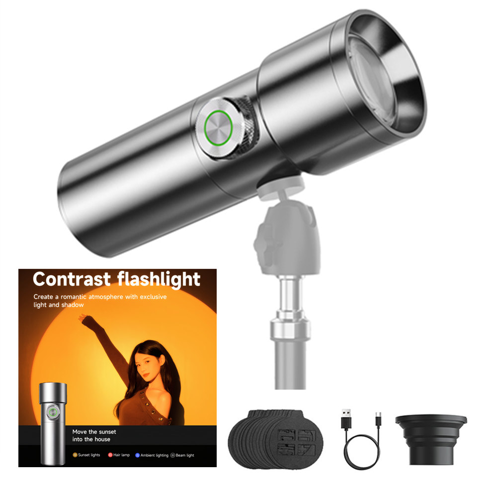Photography And Videography Lighting - 10W RGB Photography Flashlight 4-Color Dimming
