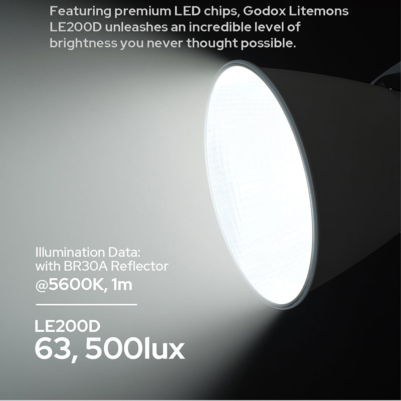Godox LE200D 5600K COB LED Vid - Photography And Videography Lighting ulasan dan harga