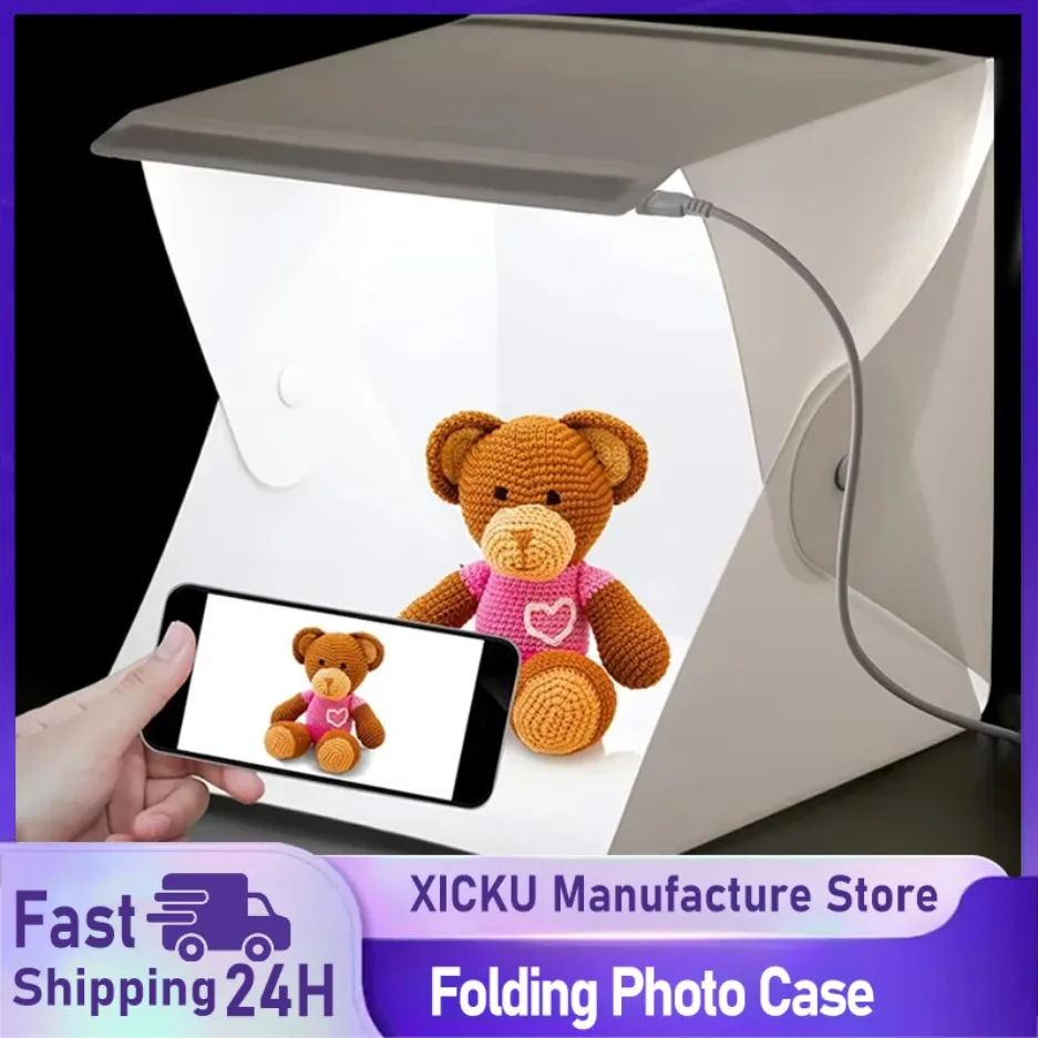New Mini Folding Photo Booth S - Softbox Portable Strip ulasan dan harga