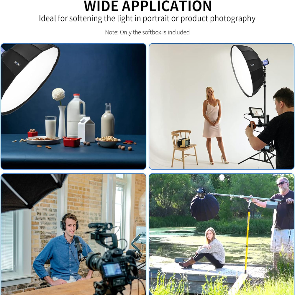 Selens Quick-Setup Parabolic S - Photography Studio Lighting Set Up ulasan dan harga