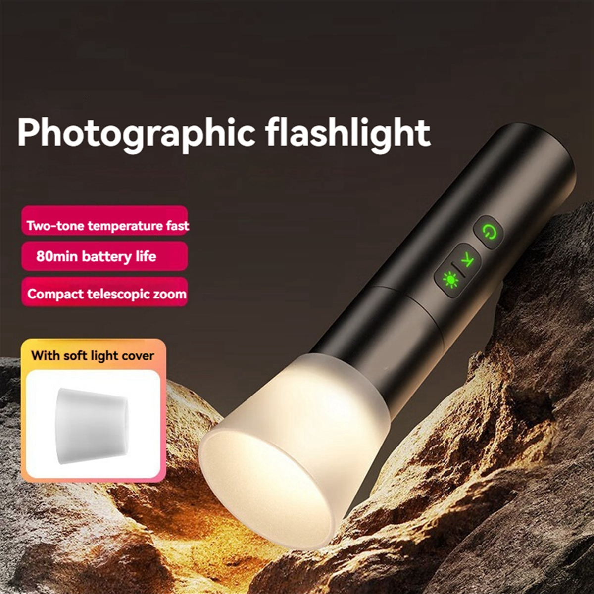 Photography Flashlight LM07 Vi - Photography And Videography Lighting ulasan dan harga