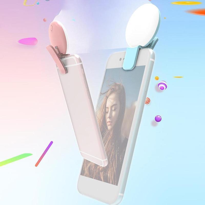 4Colors Mobile Phone LED Selfi - Photography Lighting Circle ulasan dan harga