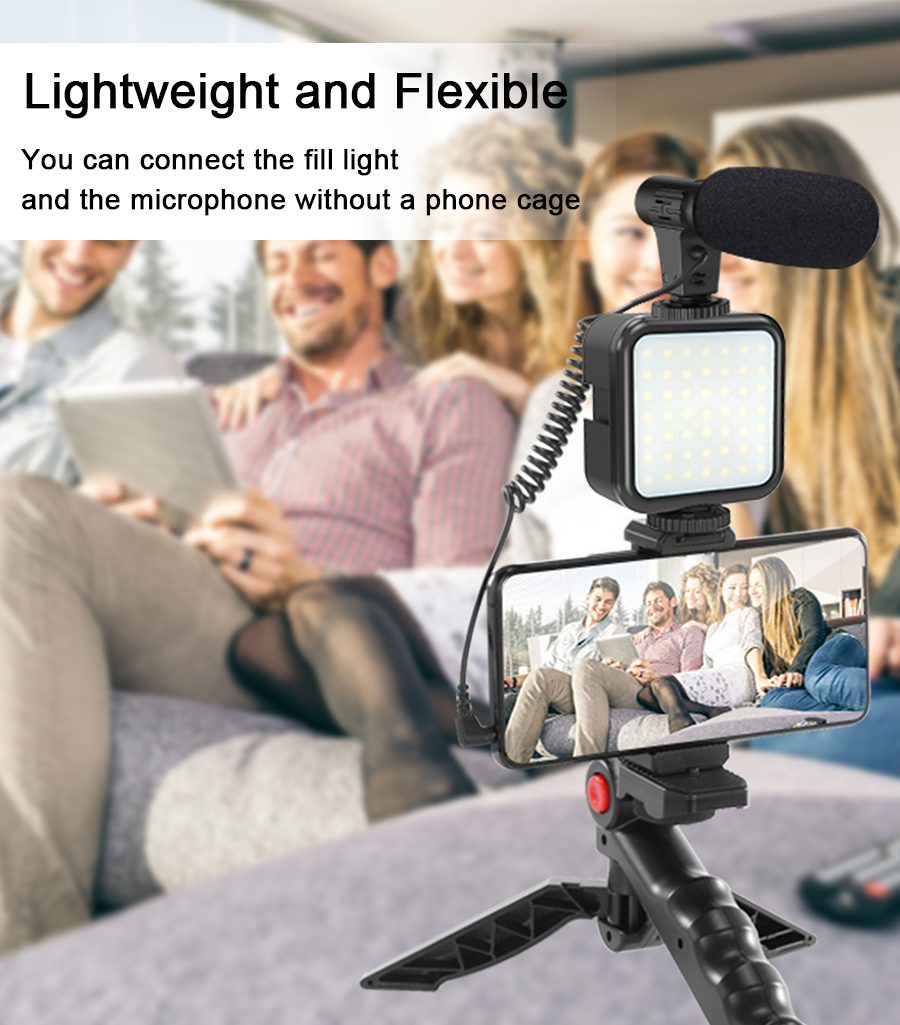 Smartphone Vlogging Kit Video  - Photography Lighting Professional ulasan dan harga