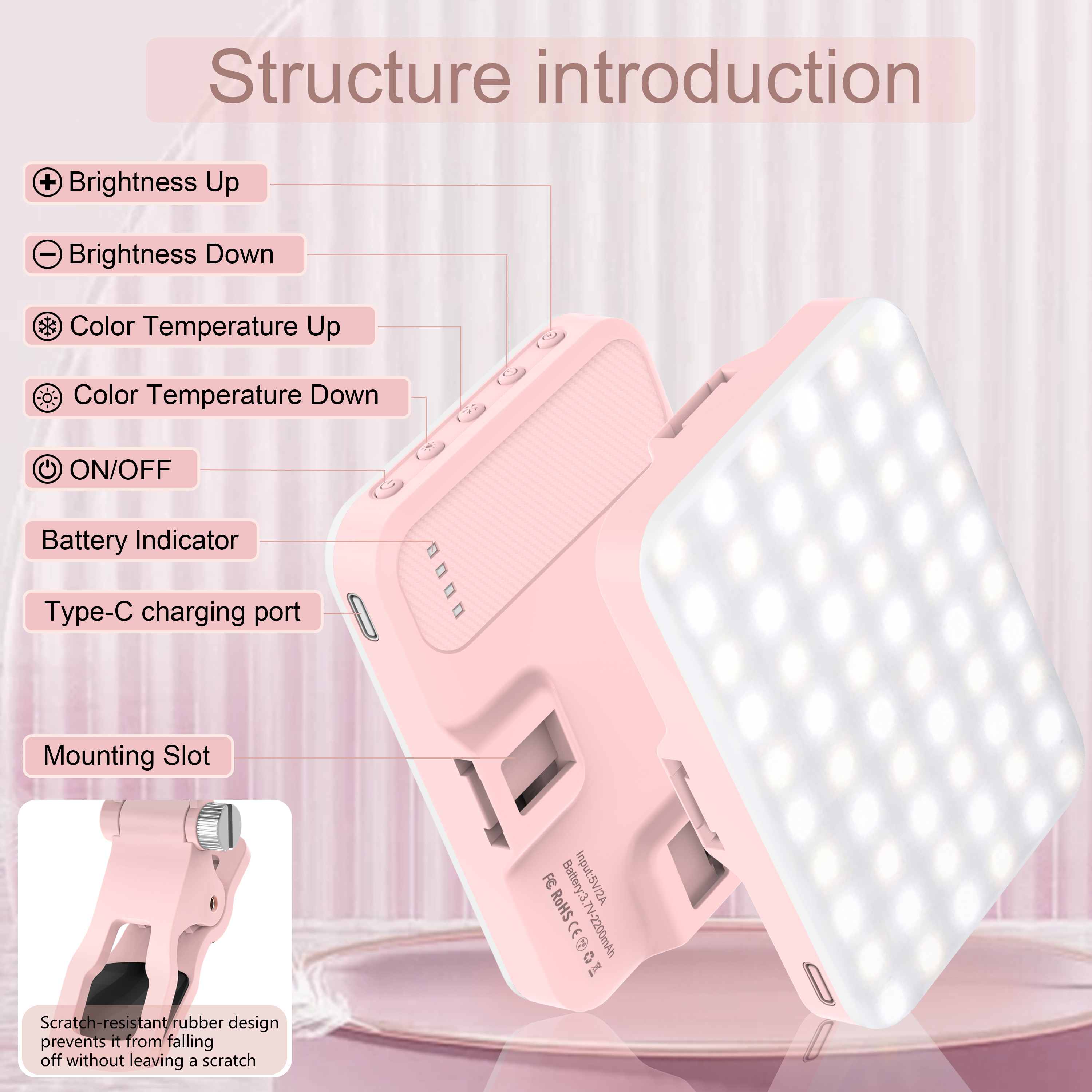 LED Selfie Light 60 High Power - Photography Lighting Professional ulasan dan harga