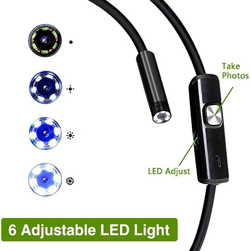 6 LED Light 7mm 1M  Endoscope  - Photography Lighting Diagram ulasan dan harga