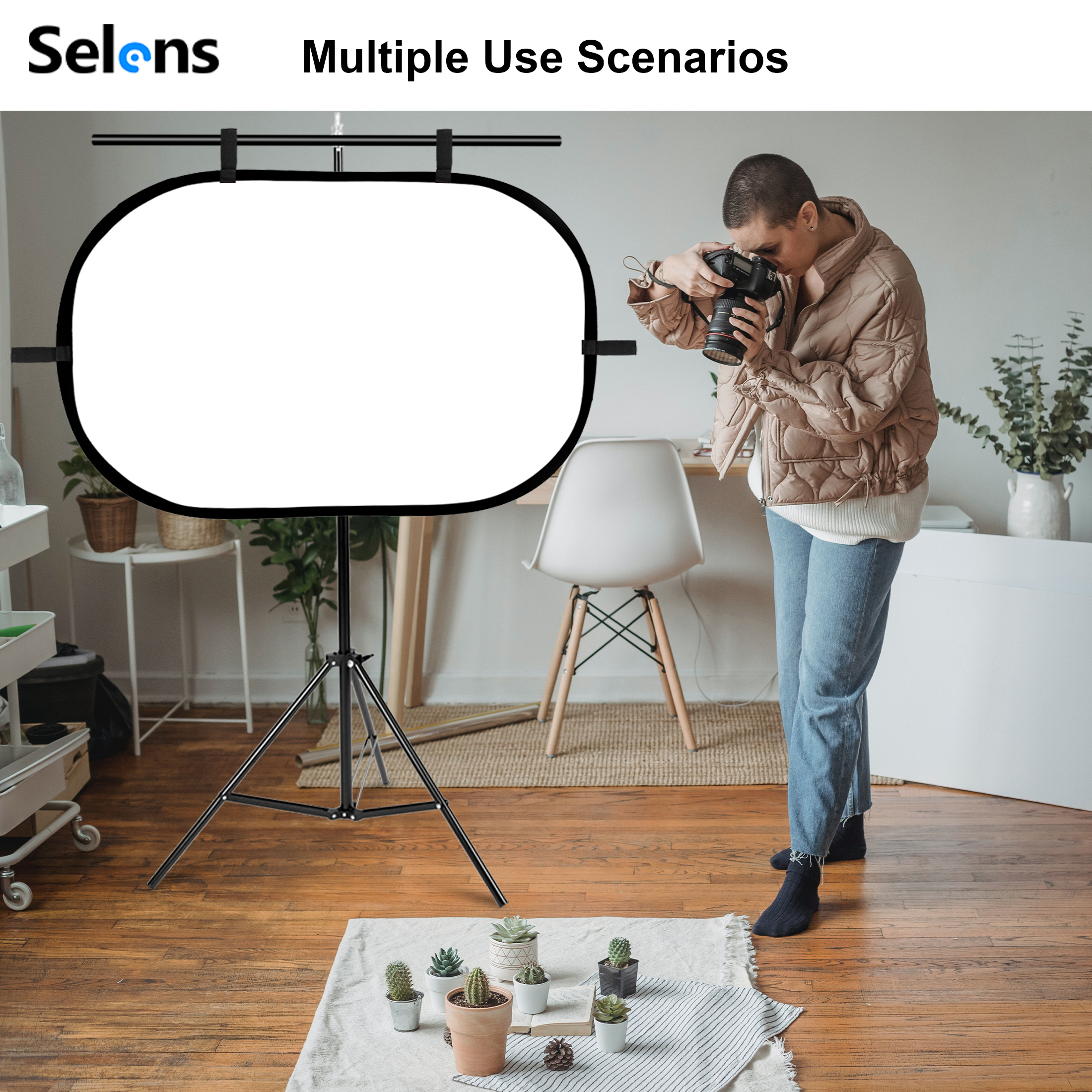 Selens White Diffuser Foldable - Photography Lighting Diffuser ulasan dan harga