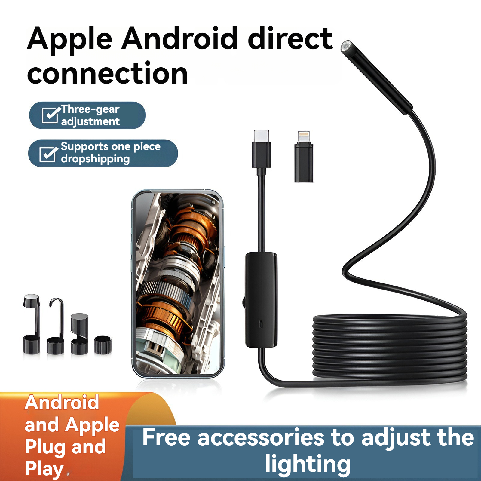8mm Lens Industrial Endoscope, - Photography Lighting Diagram ulasan dan harga