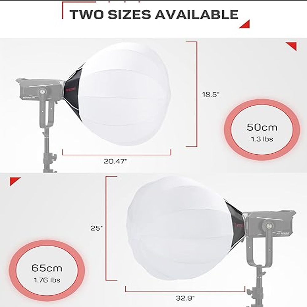 IFOOTAGE 65x65CM Lantern Softb - Barn Door Modifier ulasan dan harga