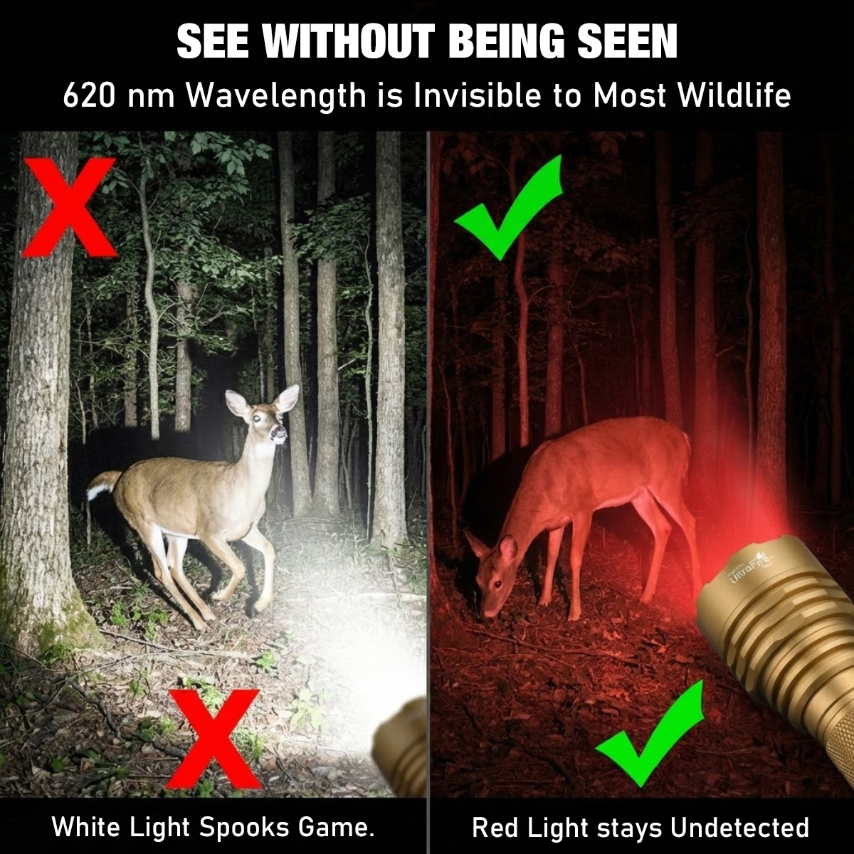 UltraFire W-C8 Red Light Hunti - Photography Lighting Flash ulasan dan harga
