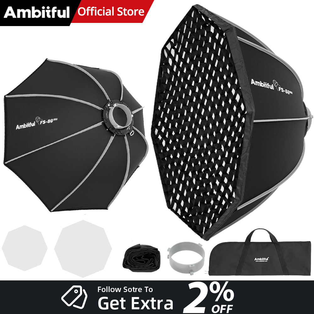 AMBITFUL FS80PROII Fast Setup  - Photography Studio Lighting Set Up ulasan dan harga