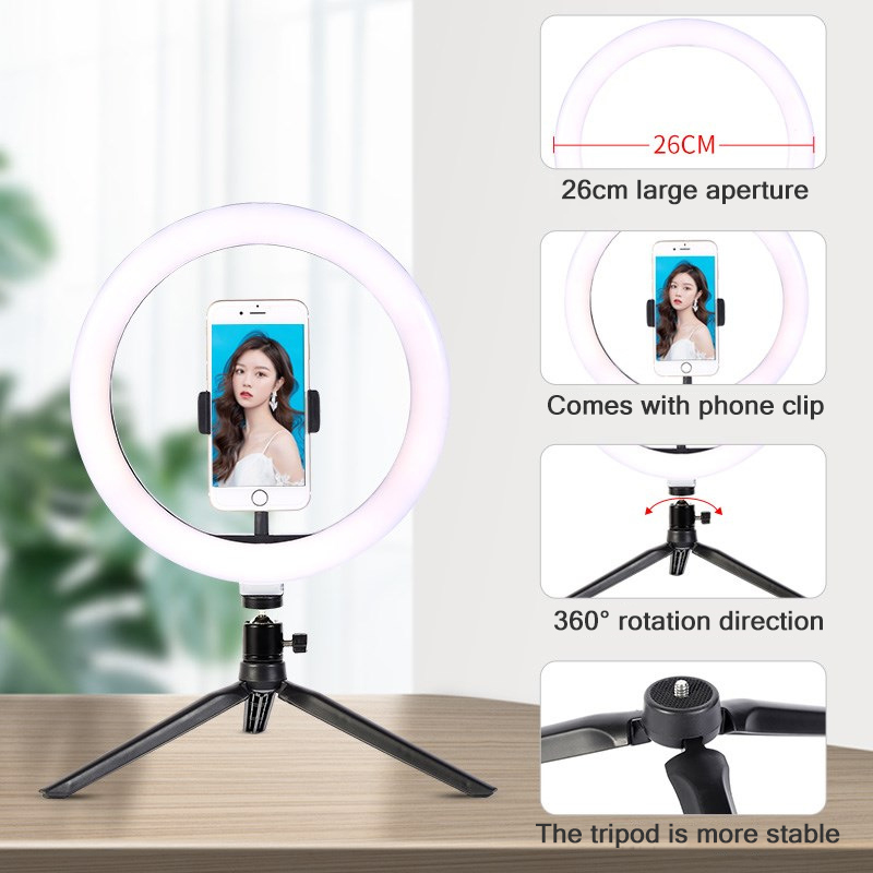 26cm 10 inch Led Ring Selfie L - Photography Lighting Professional ulasan dan harga