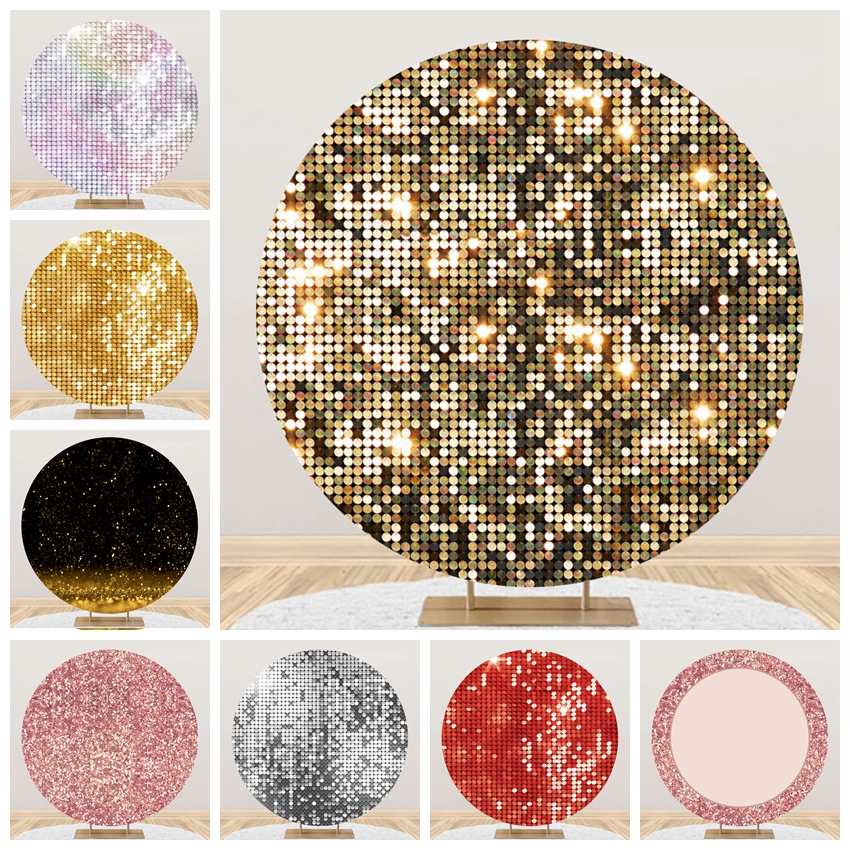 Gold Silver Black Glitter Ligh - Photography Lighting Circle ulasan dan harga