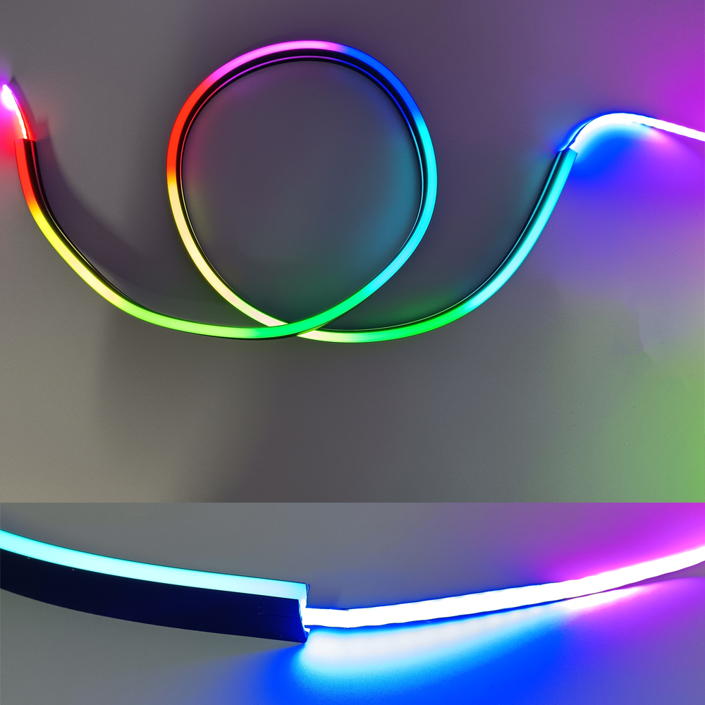 Black Silicone Tube LED Neon L - Diffusion Material Roll ulasan dan harga