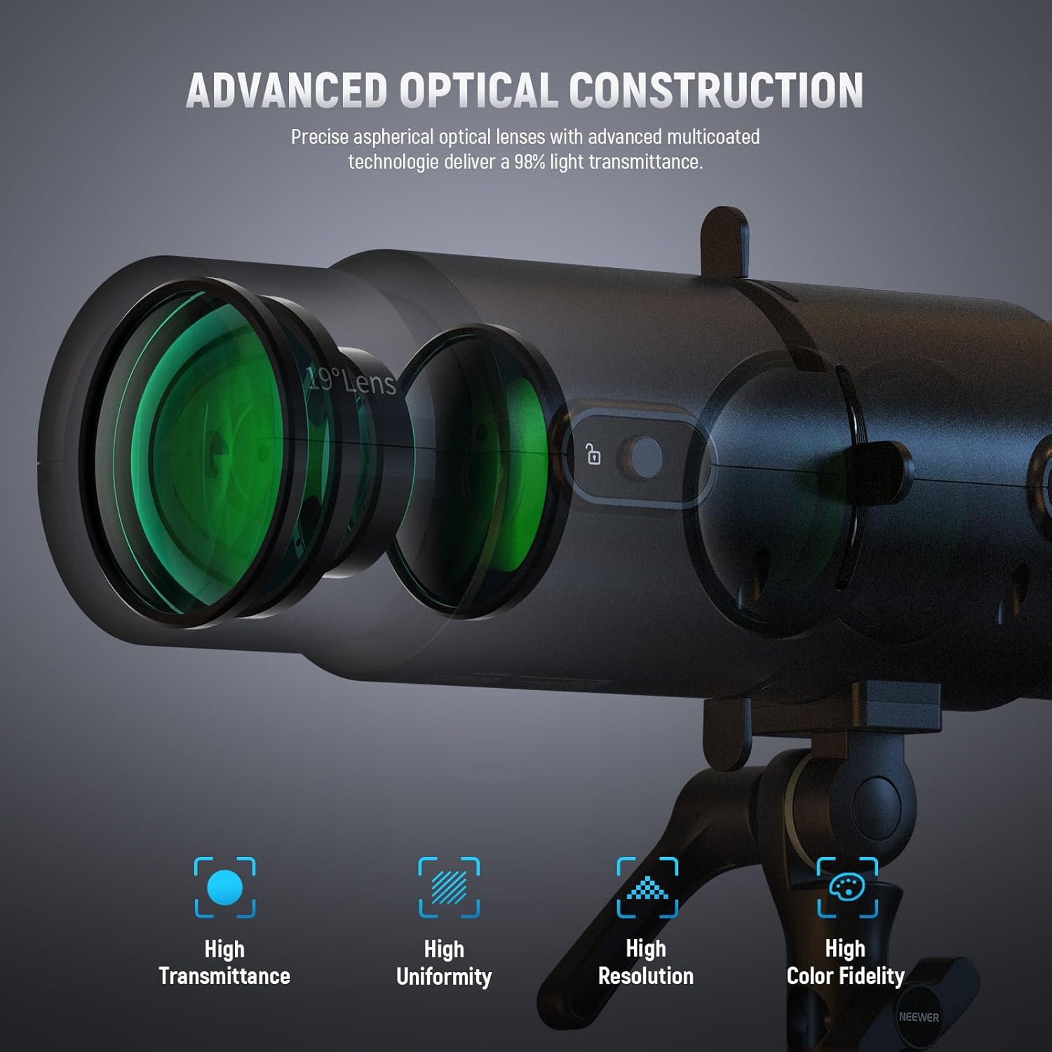 NEEWER LS-300 Spotlight Optica - Ls Photography Lighting Kit ulasan dan harga