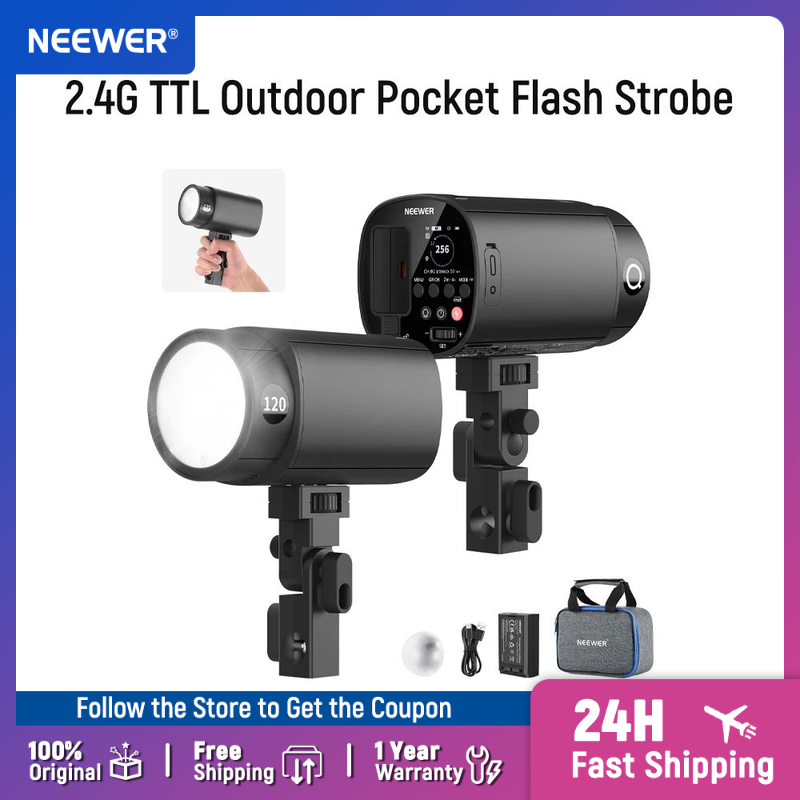 NEEWER 120Ws 2.4G TTL Outdoor  - Portable Strobe Monolight ulasan dan harga