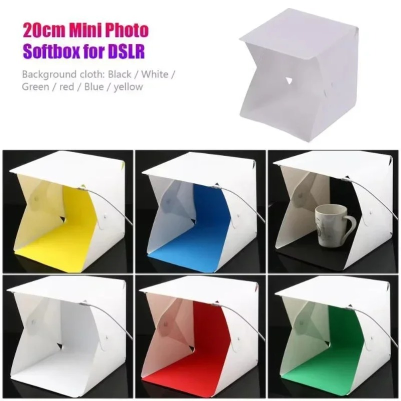Mini Folding Photo Booth Softb - Softbox Portable Strip ulasan dan harga